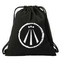 Awen Druid Pagan Celtic Wiccan Symbol Drawstring Bag