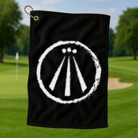Awen Druid Pagan Celtic Wiccan Symbol Golf Towel