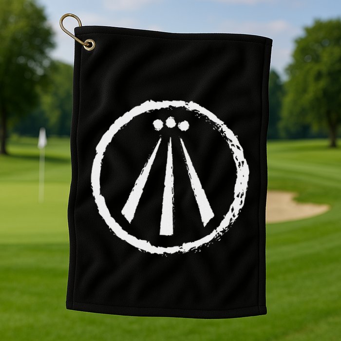 Awen Druid Pagan Celtic Wiccan Symbol Golf Towel