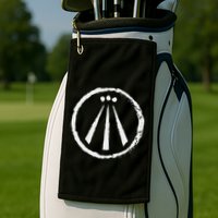 Awen Druid Pagan Celtic Wiccan Symbol Golf Towel