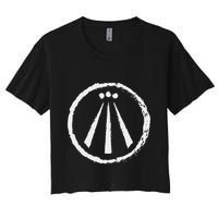 Awen Druid Pagan Celtic Wiccan Symbol Women's Crop Top Tee
