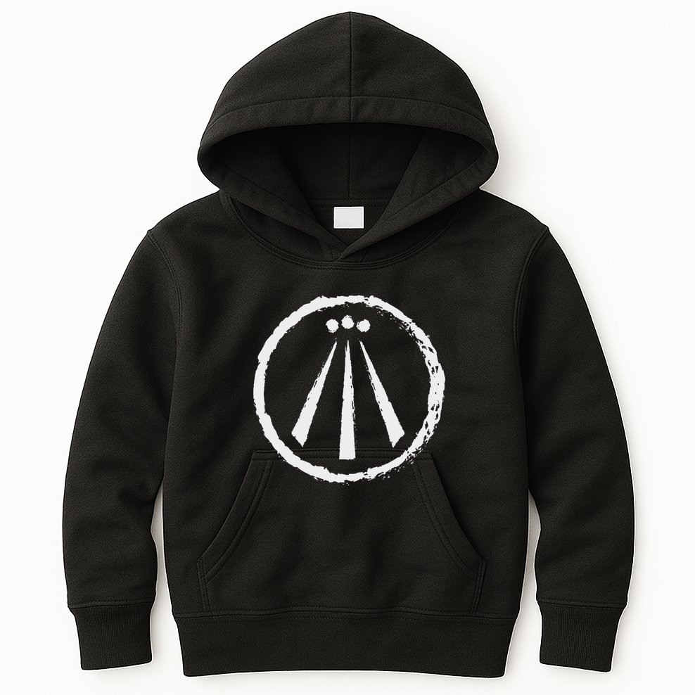 Awen Druid Pagan Celtic Wiccan Symbol Kids Hoodie