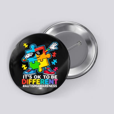 Autism Dabbing Puzzle It's OK To Be Different Autism Button