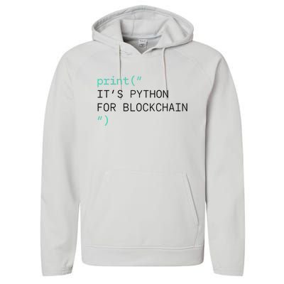 Algorand Developers Print ItS Python For Blockchain Performance Fleece Hoodie