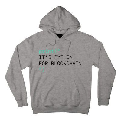 Algorand Developers Print ItS Python For Blockchain Tall Hoodie