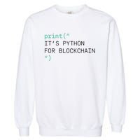 Algorand Developers Print ItS Python For Blockchain Garment-Dyed Sweatshirt