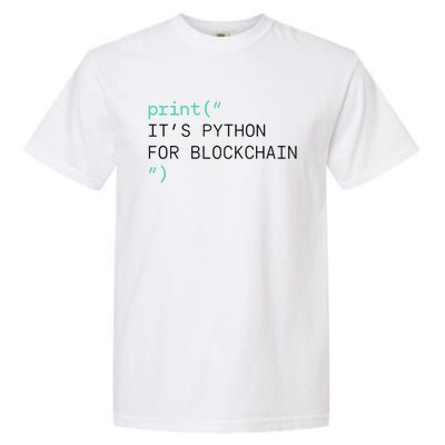 Algorand Developers Print ItS Python For Blockchain Garment-Dyed Heavyweight T-Shirt