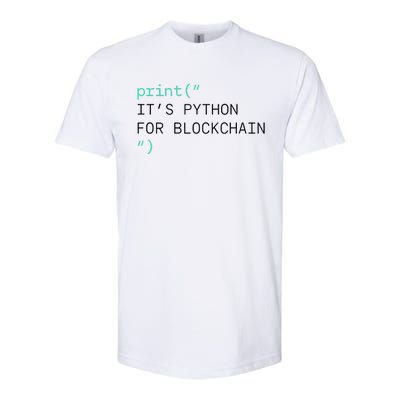 Algorand Developers Print ItS Python For Blockchain Softstyle® CVC T-Shirt