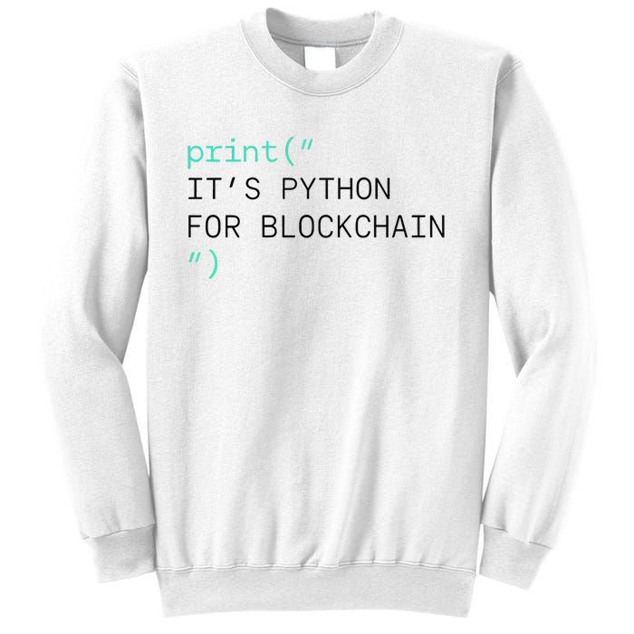 Algorand Developers Print ItS Python For Blockchain Sweatshirt