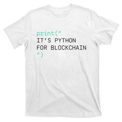 Algorand Developers Print ItS Python For Blockchain T-Shirt