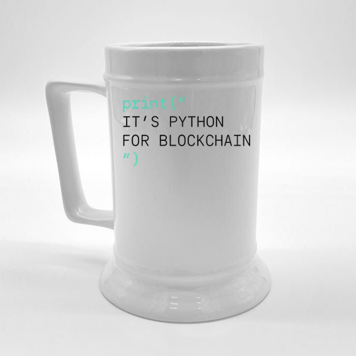 Algorand Developers Print ItS Python For Blockchain Beer Stein