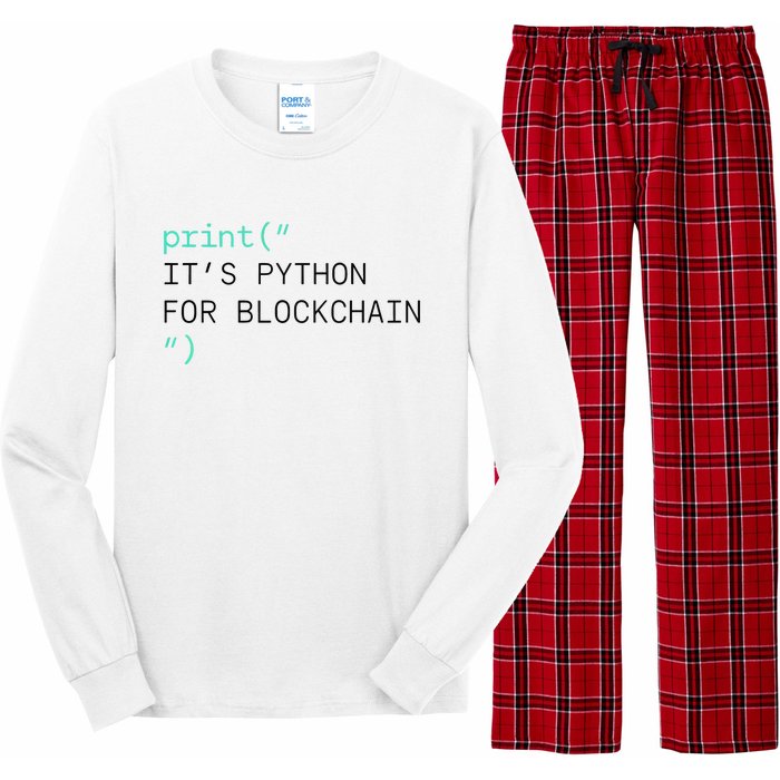 Algorand Developers Print ItS Python For Blockchain Long Sleeve Pajama Set