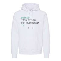 Algorand Developers Print ItS Python For Blockchain Premium Hoodie