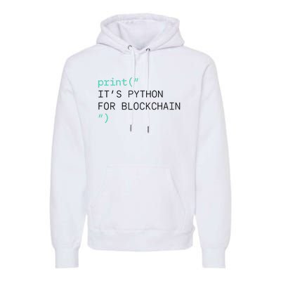 Algorand Developers Print ItS Python For Blockchain Premium Hoodie