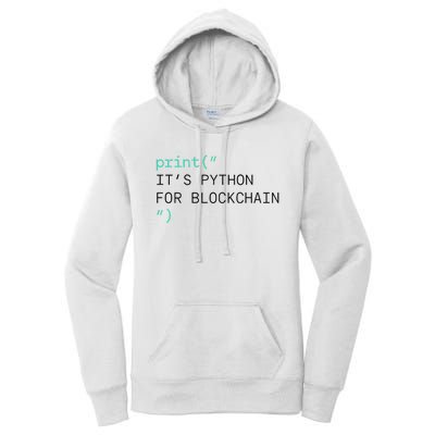 Algorand Developers Print ItS Python For Blockchain Women's Pullover Hoodie