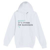 Algorand Developers Print ItS Python For Blockchain Premium Pullover Hoodie