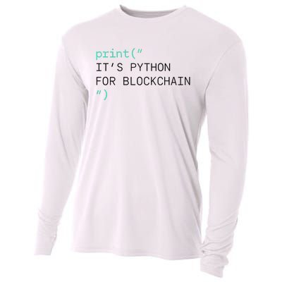 Algorand Developers Print ItS Python For Blockchain Cooling Performance Long Sleeve Crew