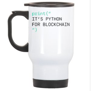 Algorand Developers Print ItS Python For Blockchain Stainless Steel Travel Mug