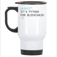 Algorand Developers Print ItS Python For Blockchain Stainless Steel Travel Mug