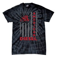 American Diesel Patriotic Flag Trucking Life Usa Truck Fan Tie-Dye T-Shirt