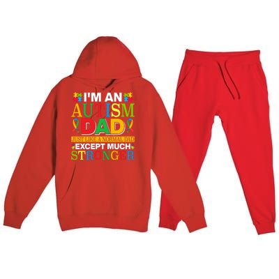 Autism Dad Quote Motivational Autistism Dad Funny Fathers Day Quote Autism Sayin Premium Hooded Sweatsuit Set