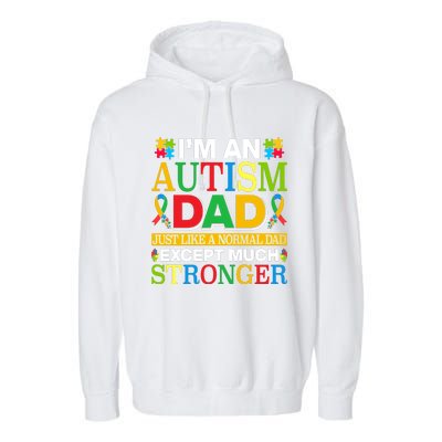 Autism Dad Quote Motivational Autistism Dad Funny Fathers Day Quote Autism Sayin Garment-Dyed Fleece Hoodie