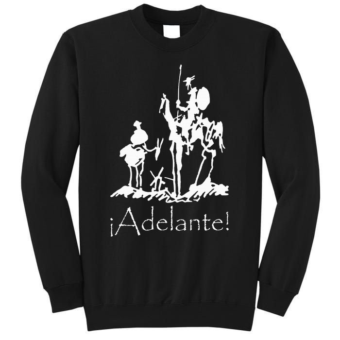 ¡Adelante! Don Quixote Sancho Panza Tall Sweatshirt