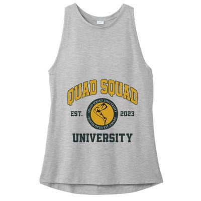 Aj Dillon Quad Squad University Ladies PosiCharge Tri-Blend Wicking Tank