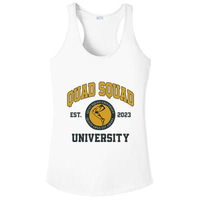 Aj Dillon Quad Squad University Ladies PosiCharge Competitor Racerback Tank
