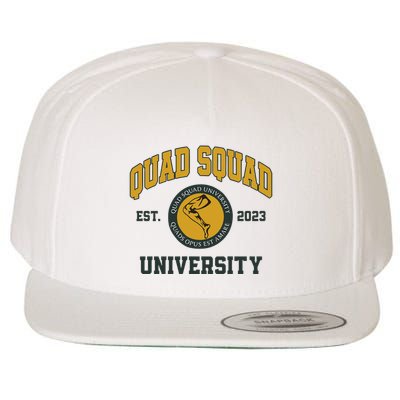 Aj Dillon Quad Squad University Wool Snapback Cap
