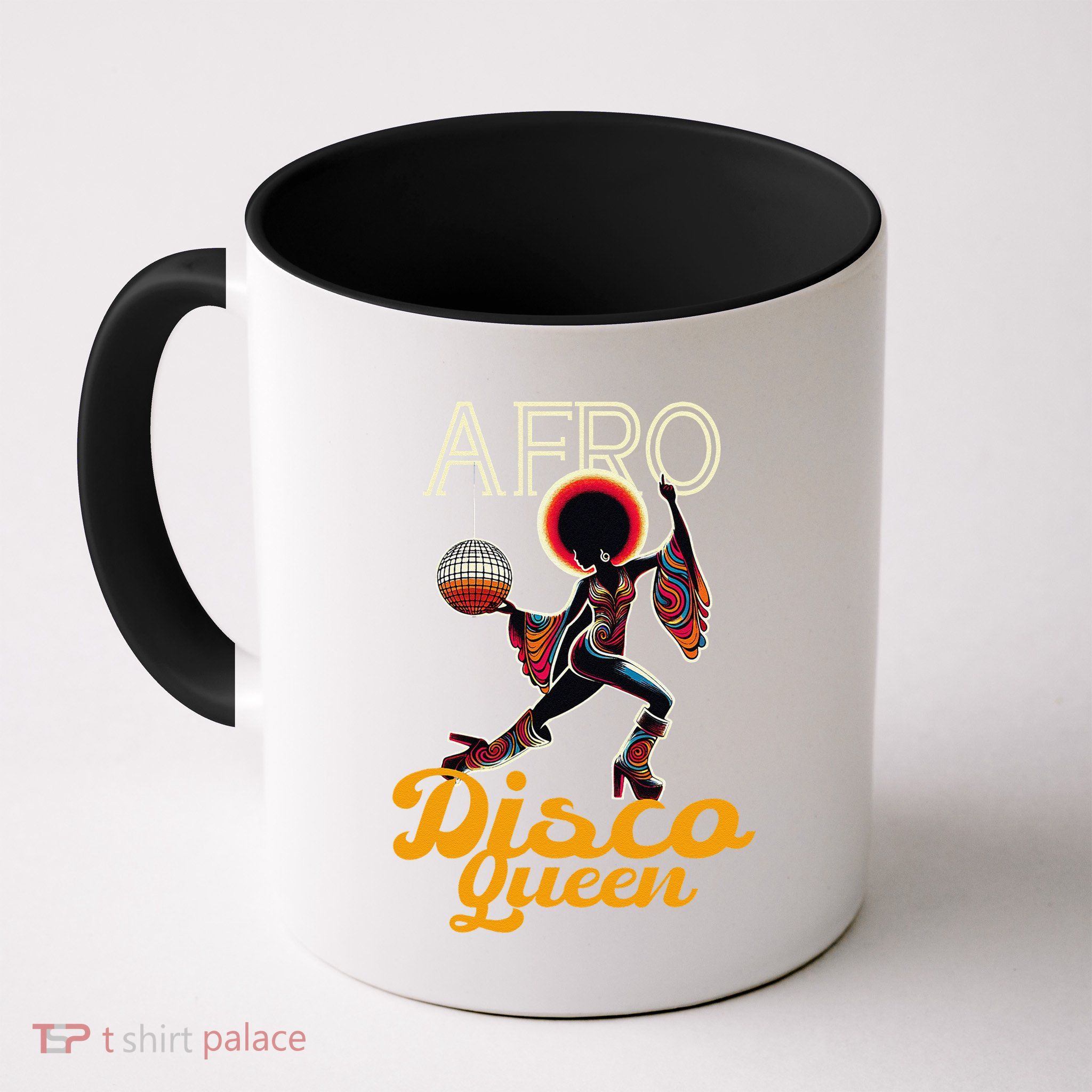 Afro Disco Queen Vintage Soul Music Retro 70s Groove Mug