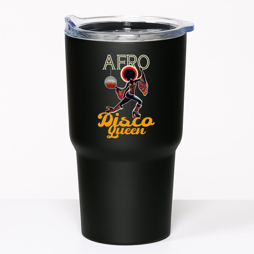 Afro Disco Queen Vintage Soul Music Retro 70s Groove Tumbler