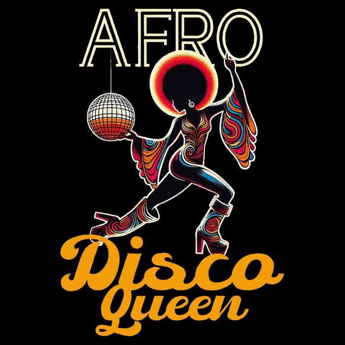 Afro Disco Queen Vintage Soul Music Retro 70s Groove Womens Tank Top