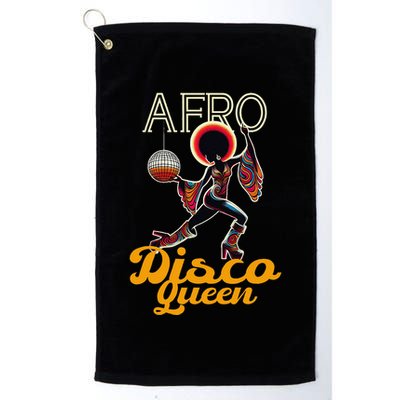 Afro Disco Queen Vintage Soul Music Retro 70s Groove Golf Towel