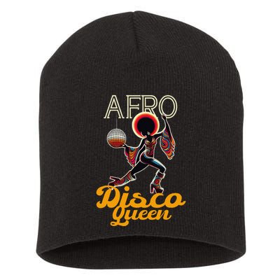 Afro Disco Queen Vintage Soul Music Retro 70s Groove Short Acrylic Beanie