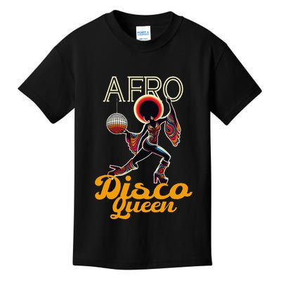 Afro Disco Queen Vintage Soul Music Retro 70s Groove Kids T-Shirt