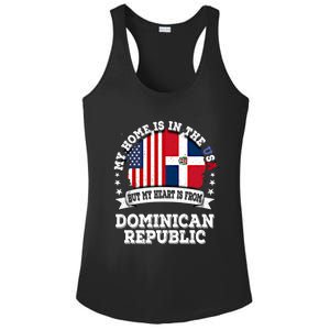 American Dominican Republic Flag Gift Ladies PosiCharge Competitor Racerback Tank