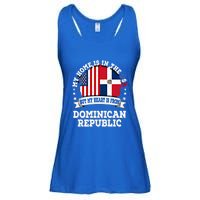 American Dominican Republic Flag Gift Ladies Essential Flowy Tank