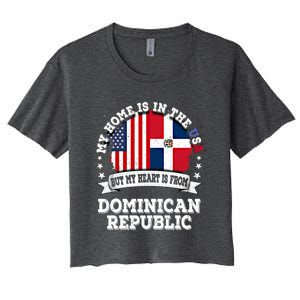 American Dominican Republic Flag Gift Women's Crop Top Tee