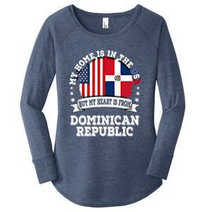 American Dominican Republic Flag Gift Women's Perfect Tri Tunic Long Sleeve Shirt