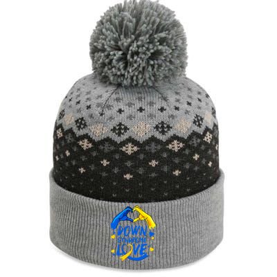 Awareness Down Right Perfect World Down Syndrome Day Gift The Baniff Cuffed Pom Beanie