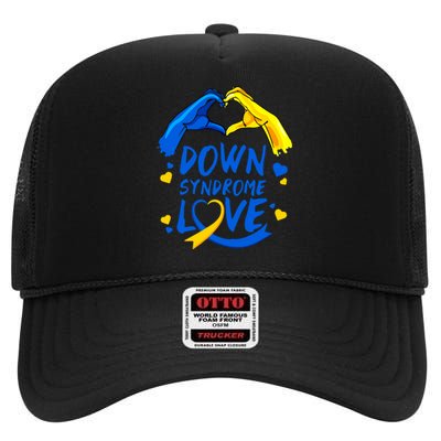 Awareness Down Right Perfect World Down Syndrome Day Gift High Crown Mesh Back Trucker Hat