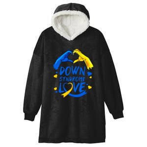 Awareness Down Right Perfect World Down Syndrome Day Gift Hooded Wearable Blanket