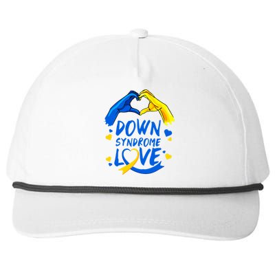 Awareness Down Right Perfect World Down Syndrome Day Gift Snapback Five-Panel Rope Hat