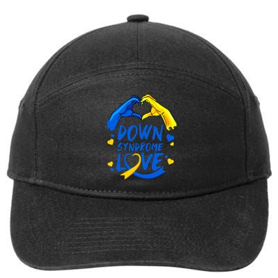 Awareness Down Right Perfect World Down Syndrome Day Gift 7-Panel Snapback Hat