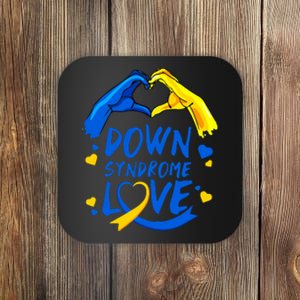 Awareness Down Right Perfect World Down Syndrome Day Gift Coaster