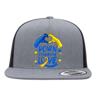 Awareness Down Right Perfect World Down Syndrome Day Gift Flat Bill Trucker Hat