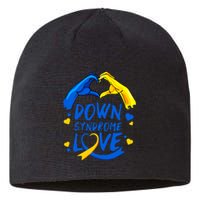 Awareness Down Right Perfect World Down Syndrome Day Gift Sustainable Beanie