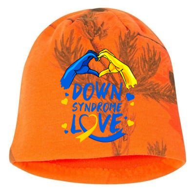 Awareness Down Right Perfect World Down Syndrome Day Gift Kati - Camo Knit Beanie