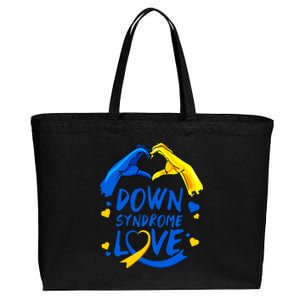 Awareness Down Right Perfect World Down Syndrome Day Gift Cotton Canvas Jumbo Tote